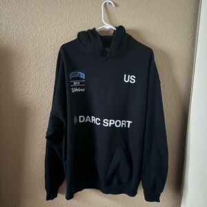 Darc Sport Black Graphic Hoodie for Men